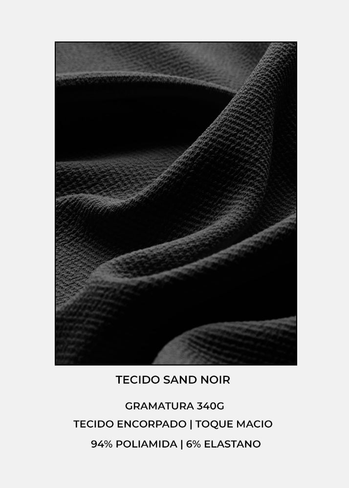 TOP CASSIE - SAND NOIR