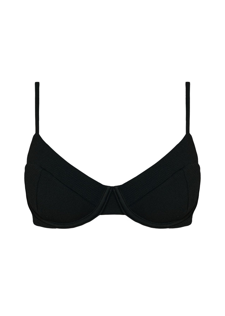 Top Bardot - Sand Black